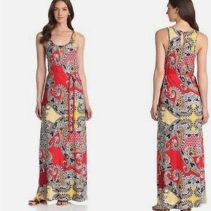 Lucky brand Paisley Maxi Dress sz Md
